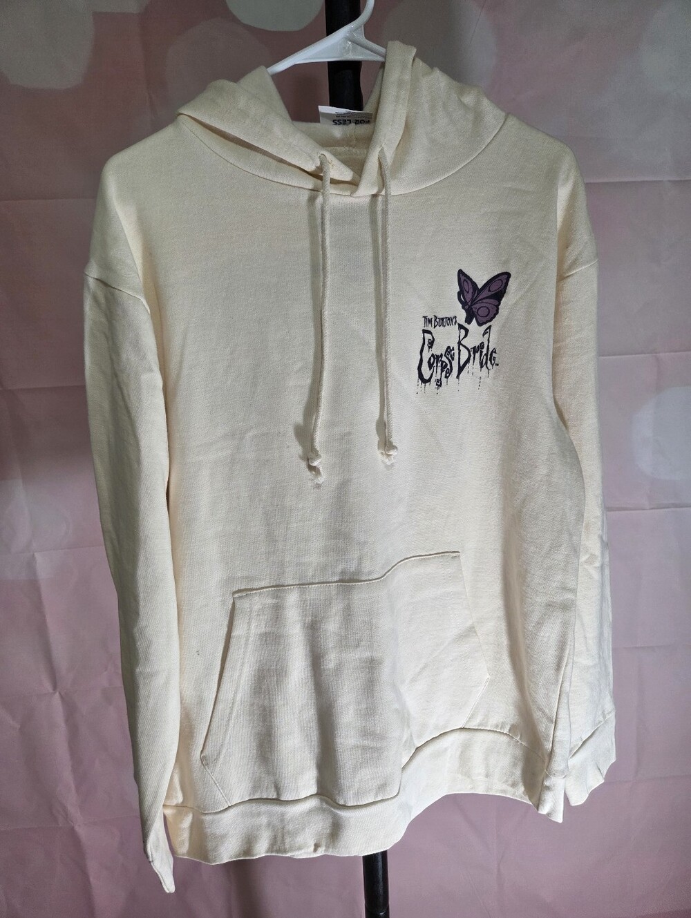 NWT Cream Hoodie Tim Burton Corpse Bride LARGE